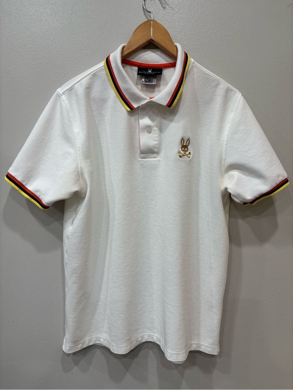 Psycho Bunny St. Lucia Trim Striped Polo Shirt Men’s Size 6 ( Large )